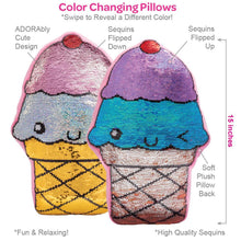 Load image into Gallery viewer, Adora Flip-Out! Sequin Plush Pillow - Play Ice Cream
