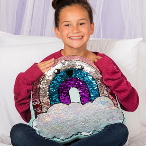 Adora Flip-Out! Sequin Plush Pillow - Play Rainbow