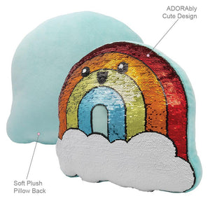 Adora Flip-Out! Sequin Plush Pillow - Play Rainbow