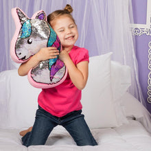 Load image into Gallery viewer, Adora Flip-Out! Sequin Plush Pillow - Play Unicorn
